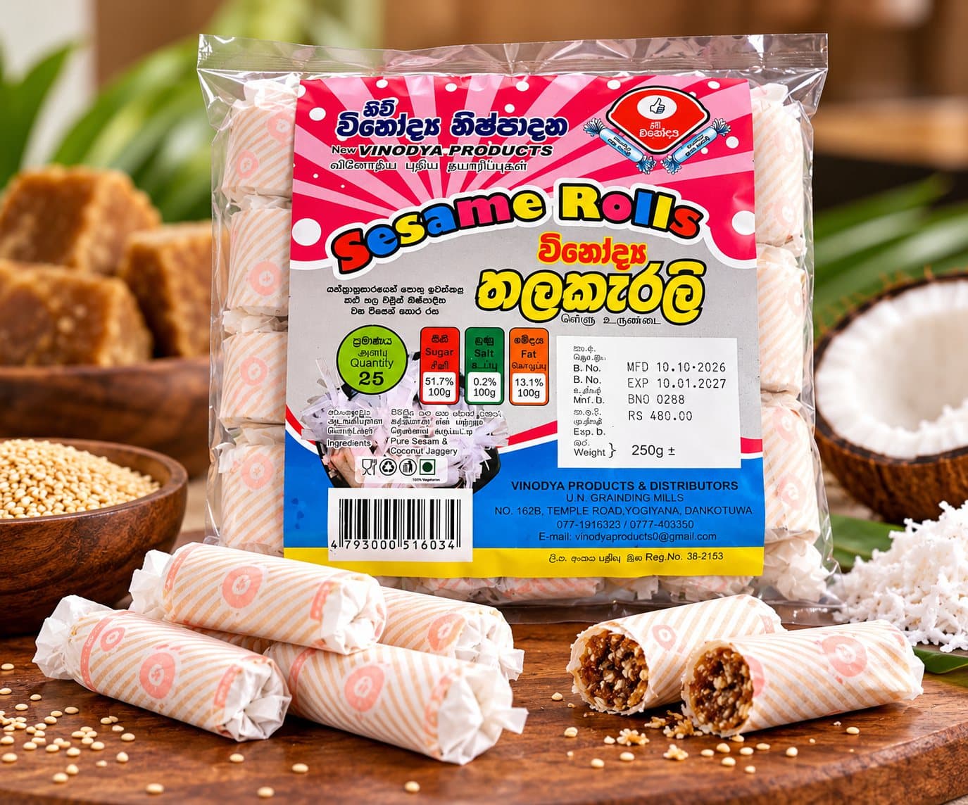 Sesame Rolls by New Vinodya Products